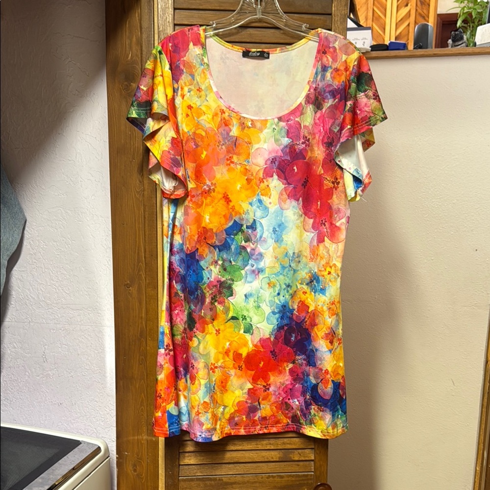 Lily Multicolor Women's Top.Large.